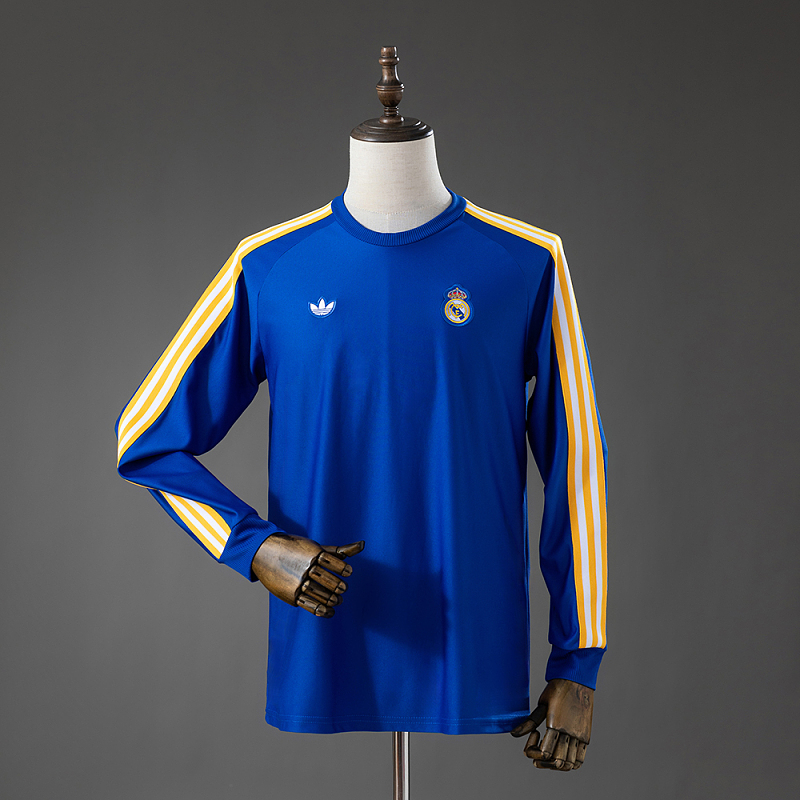 Real Madrid Terrace Icons Long Sleeve T-Shirt Blue S-XXL | album | kang.x.yupoo.com | Supplier Product Catalog