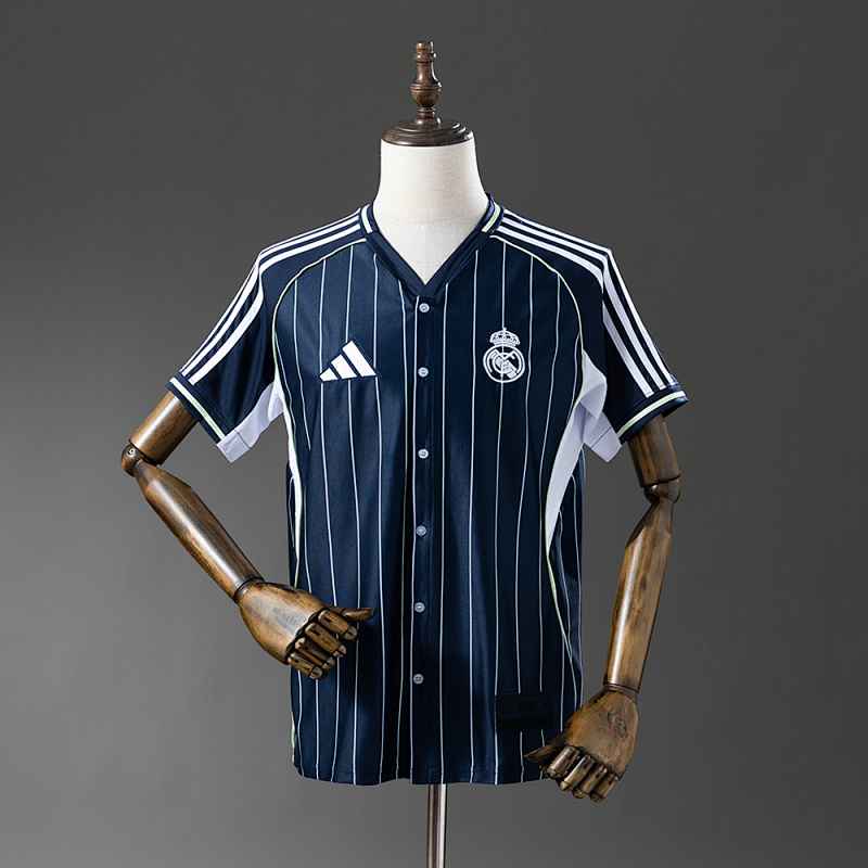 Real Madrid 25/26 Baseball - Navy Blue Jersey S-4XL