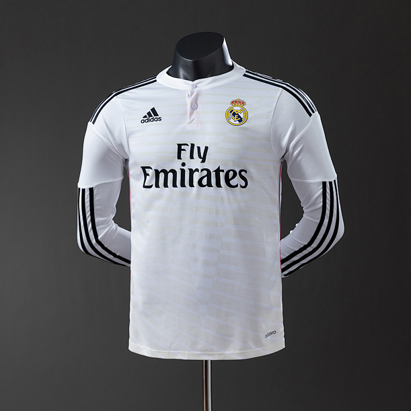 Real Madrid 14/15 Home Long Sleeve Player Version Retro Jersey S-3XL