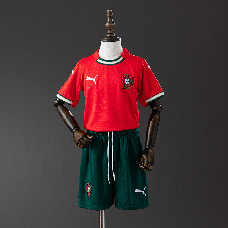 Portugal 25/26 Home kids kit Jersey SIZE 16-28