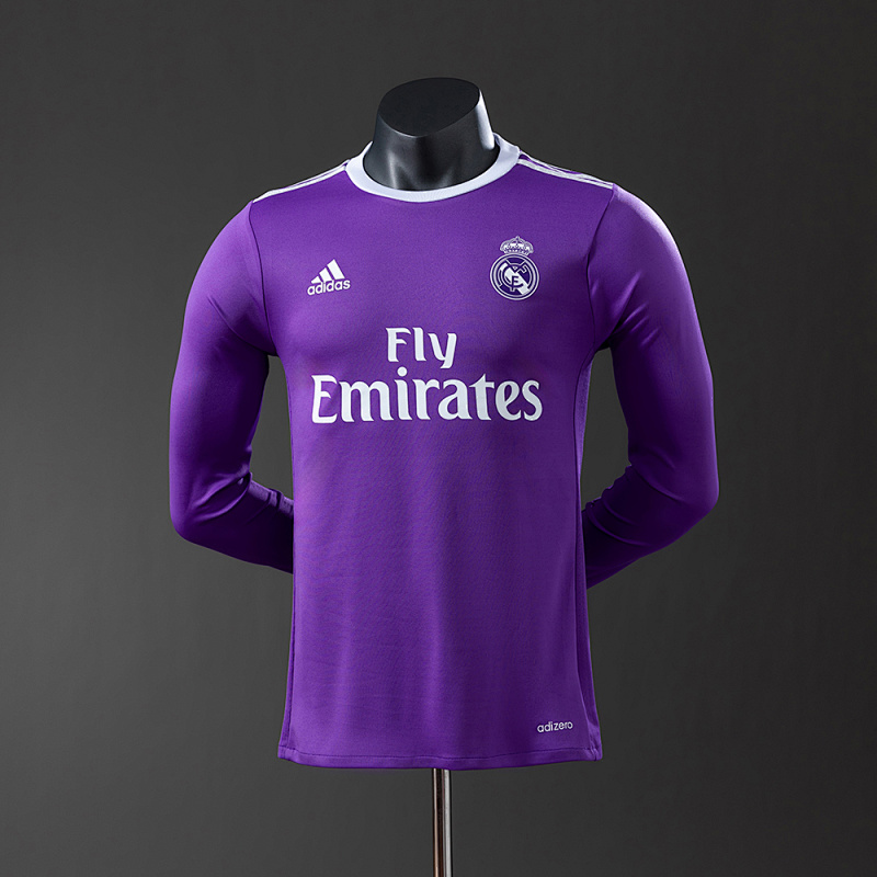 Real Madrid 16/17 Away Long Sleeve Player Version Retro Jersey S-3XL