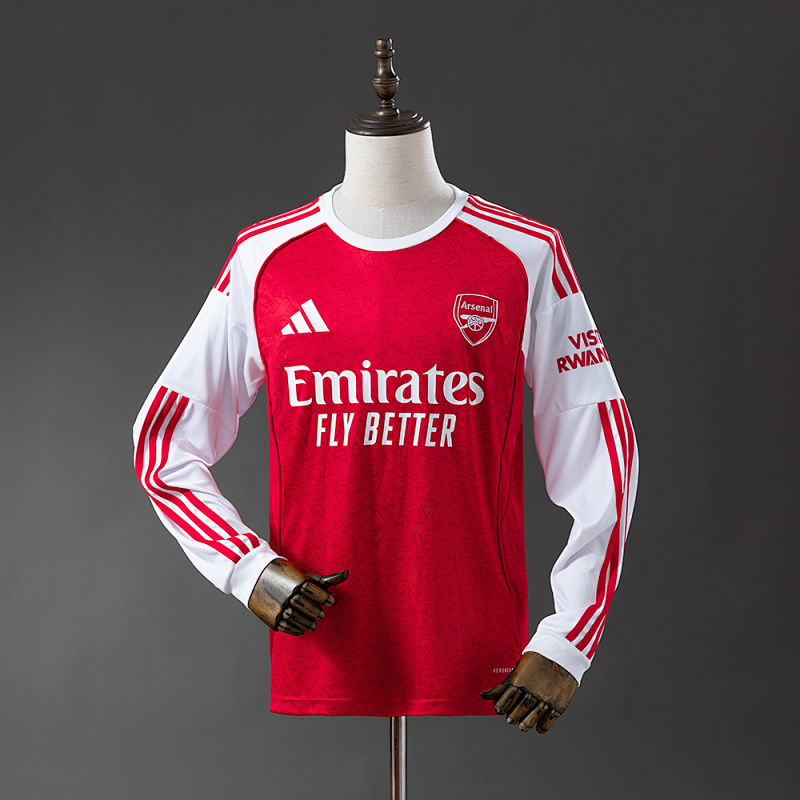 Arsenal 25/26 Home Long Sleeve Jersey S-4XL