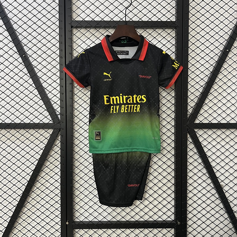 25/26 kids AC Milan Co-Branded Edition Jersey 16-28