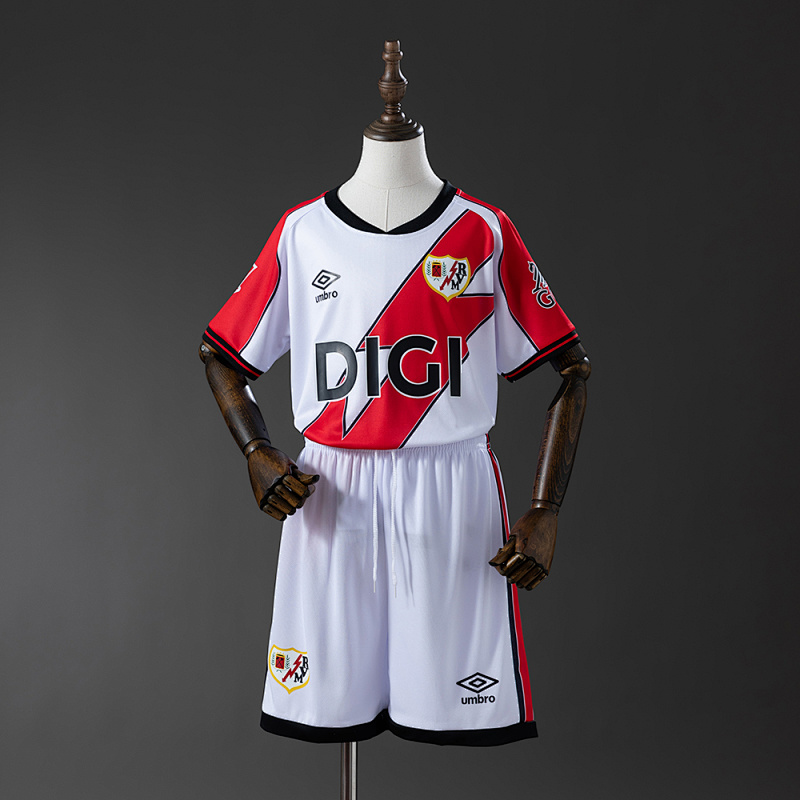 Rayo Vallecano 25/26 Home Kids Size: 16-28