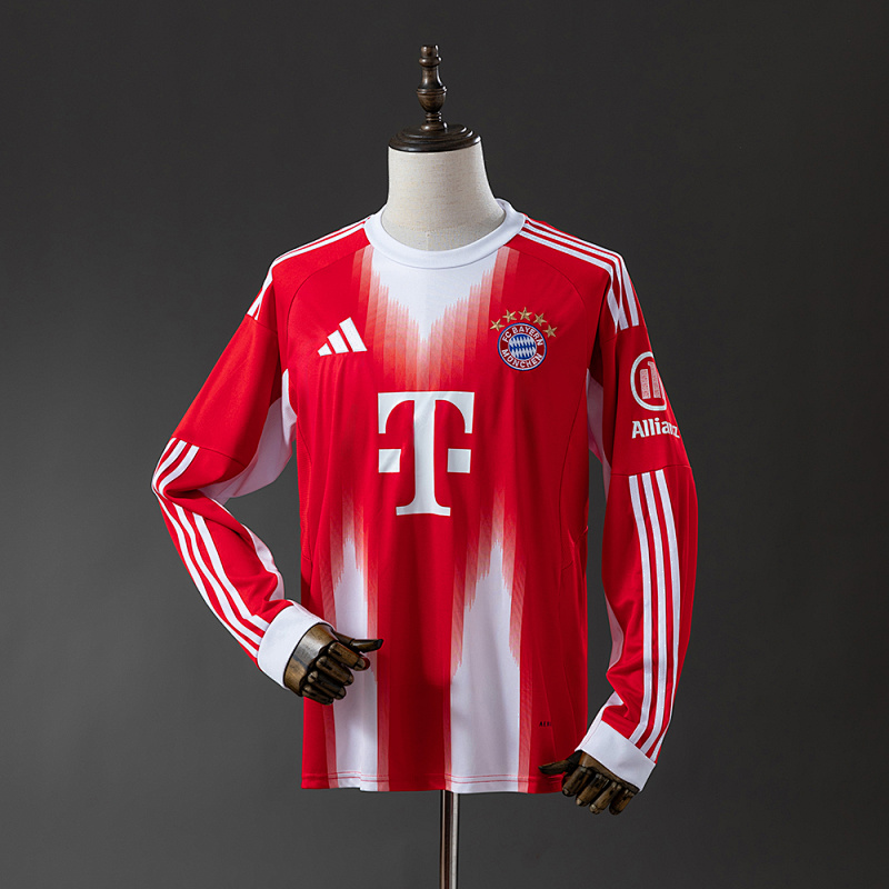 Bayern Munich 25/26 Home Long Sleeve Jersey S-4XL
