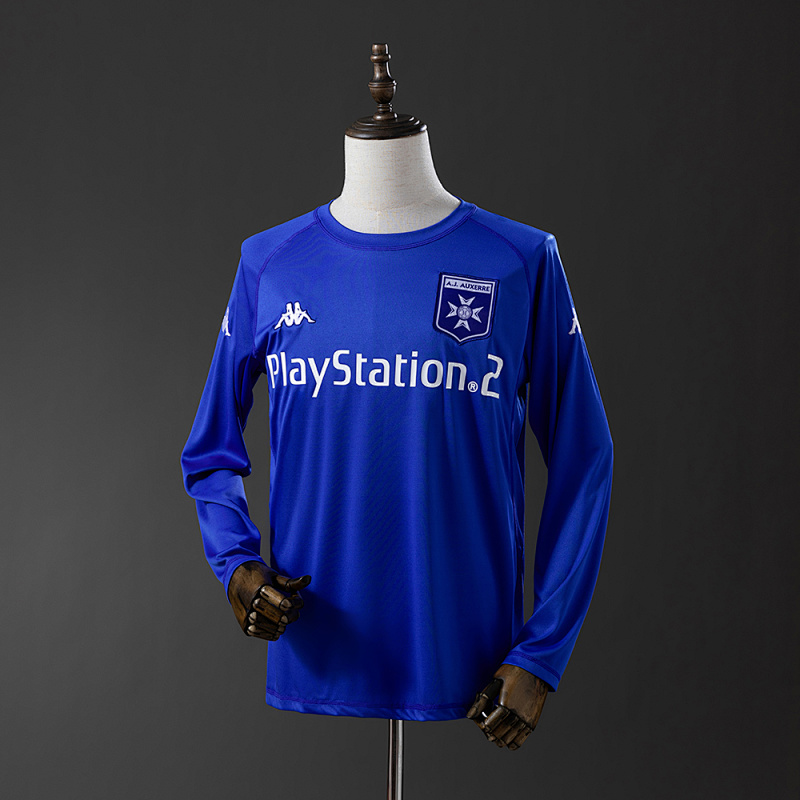 Auxerre 03/04 Away Long Sleeve Retro Jersey S-XXL