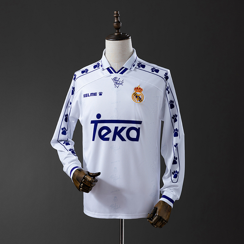 Retro long sleeve Real Madrid 94/96 home S-XXL
