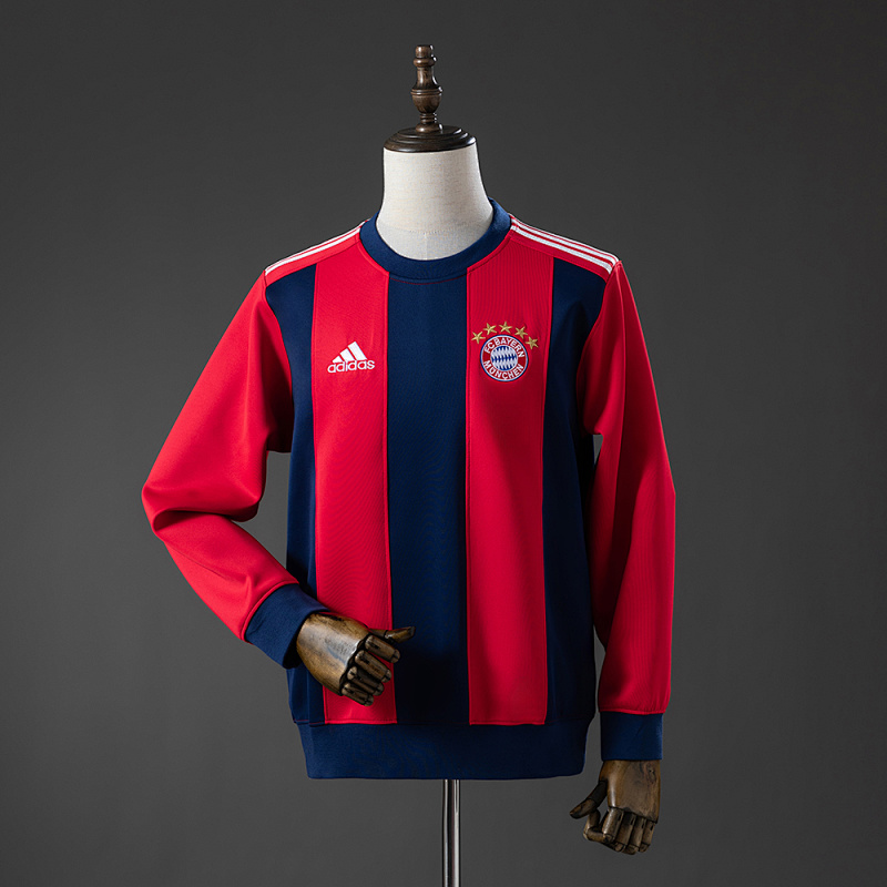 Bayern Munich Long-sleeved Sweatshirt - Red & Cyan M-3XL