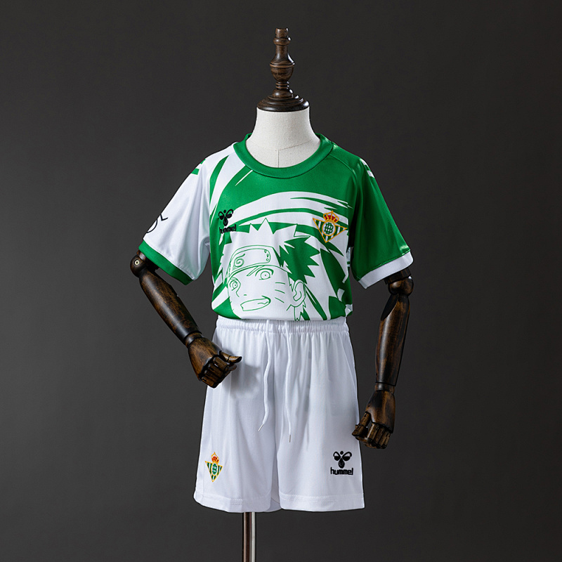 Real Betis 25/26 Comic Edition Kids Kit Jersey Size 16-28