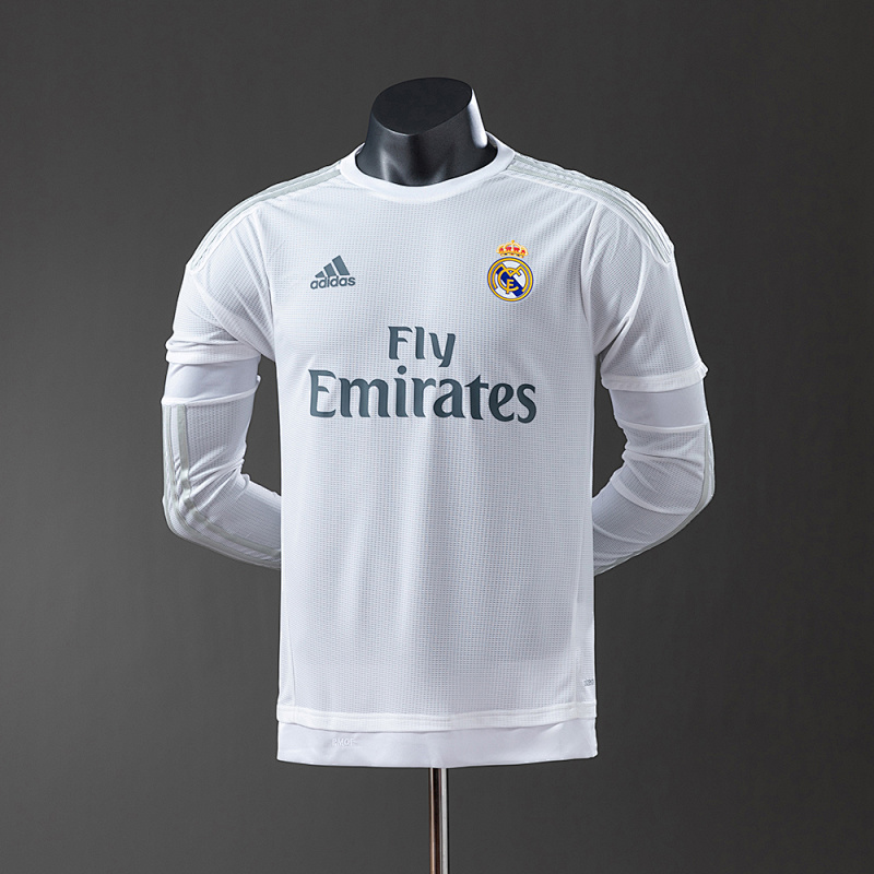 Real Madrid 15/16 Home Long Sleeve Player Version Retro Jersey S-3XL