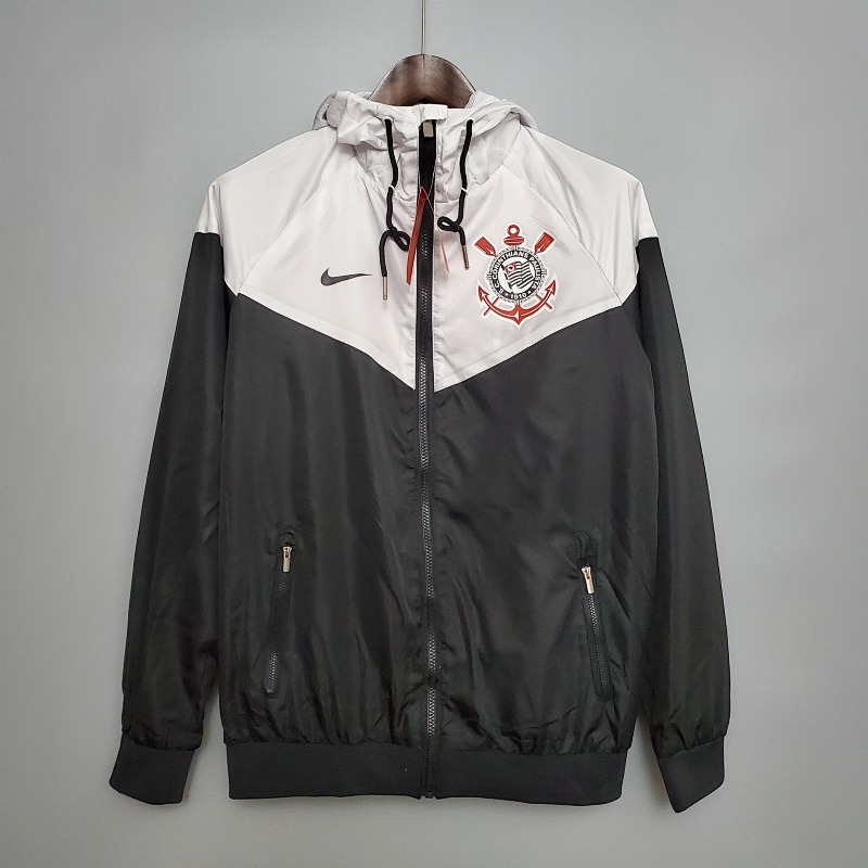 Windbreaker Corinthians Black & White S-XXL