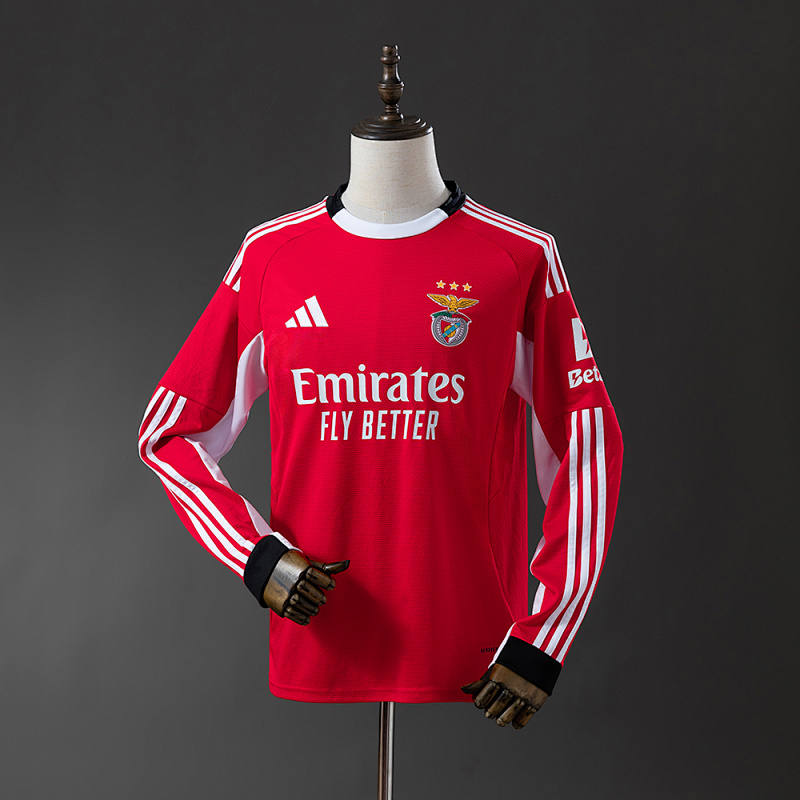 25/26 Long sleeve Benfica home S-XXL