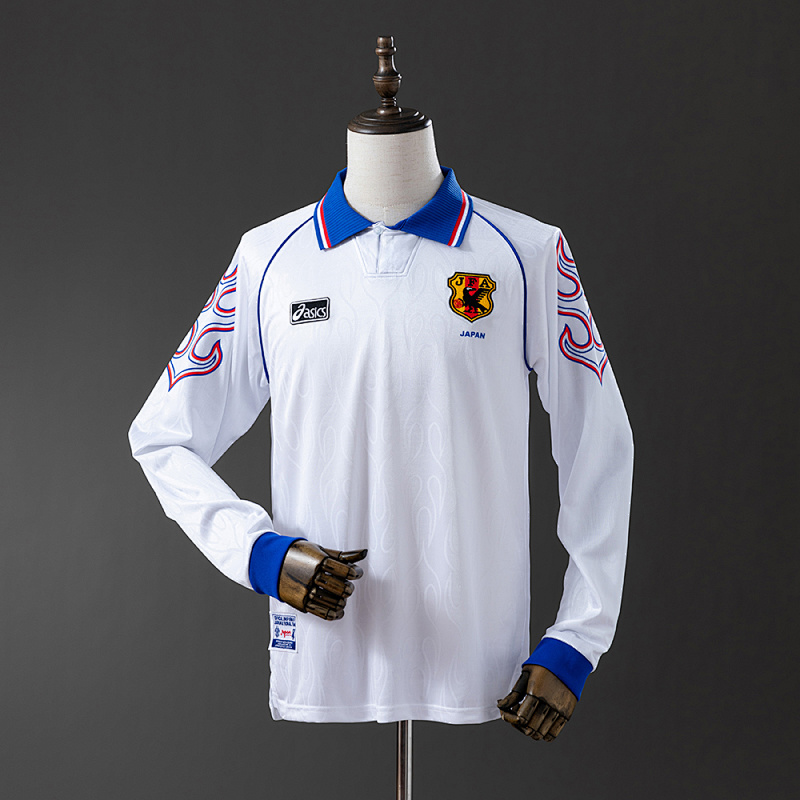 Japan 1998 Away Long Sleeve Retro Jersey S-XXL