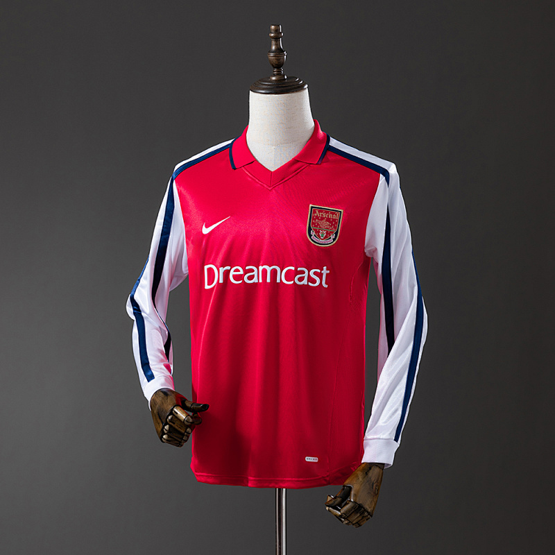 Arsenal 01/02 Home Long Sleeve Retro Jersey S-XXL