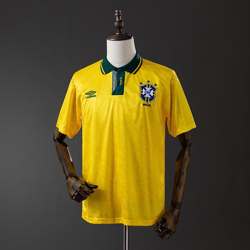 Retro Brazil 91/93 home S-XXL