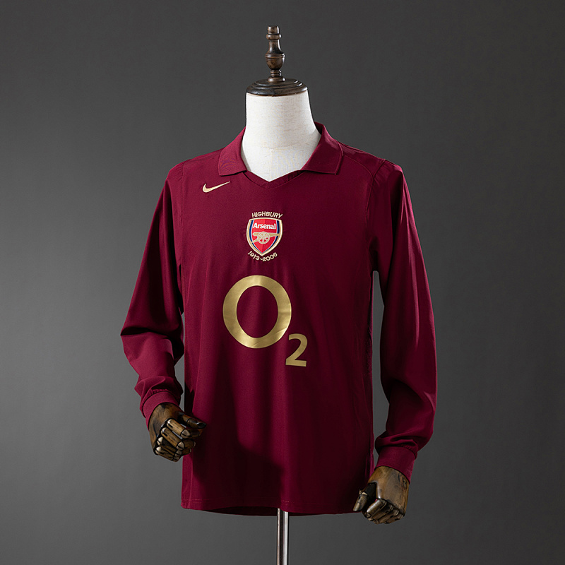 Retro Long Sleeve 05/06 Arsenal home S-XXL