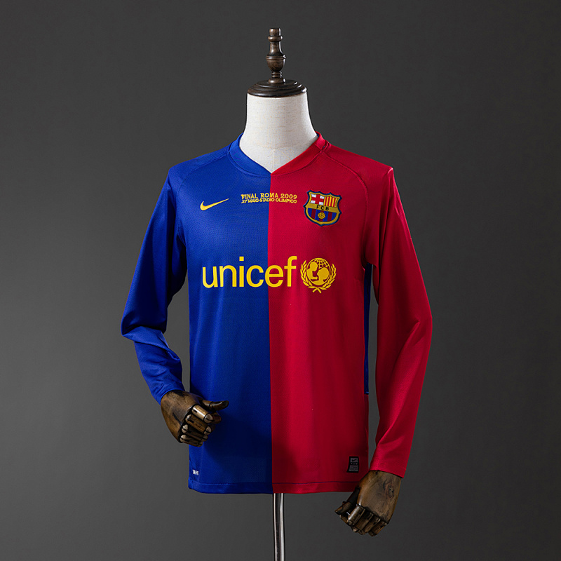 Retro long sleeves Barcelona 08/09 Champions League home S-XXL