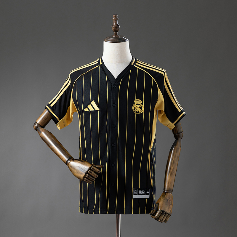 Real Madrid 25/26 Baseball - Black Jersey S-4XL