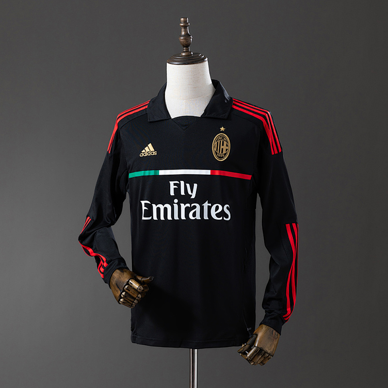 AC Milan 11/12 Away Long Sleeve Retro Jersey S-XXL