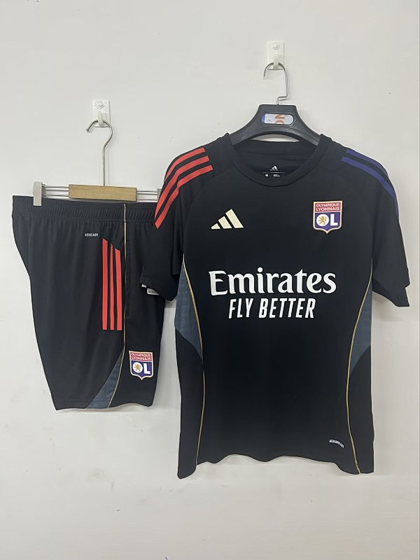 25/26 Olympique lyonnais training jersey black S-3XL