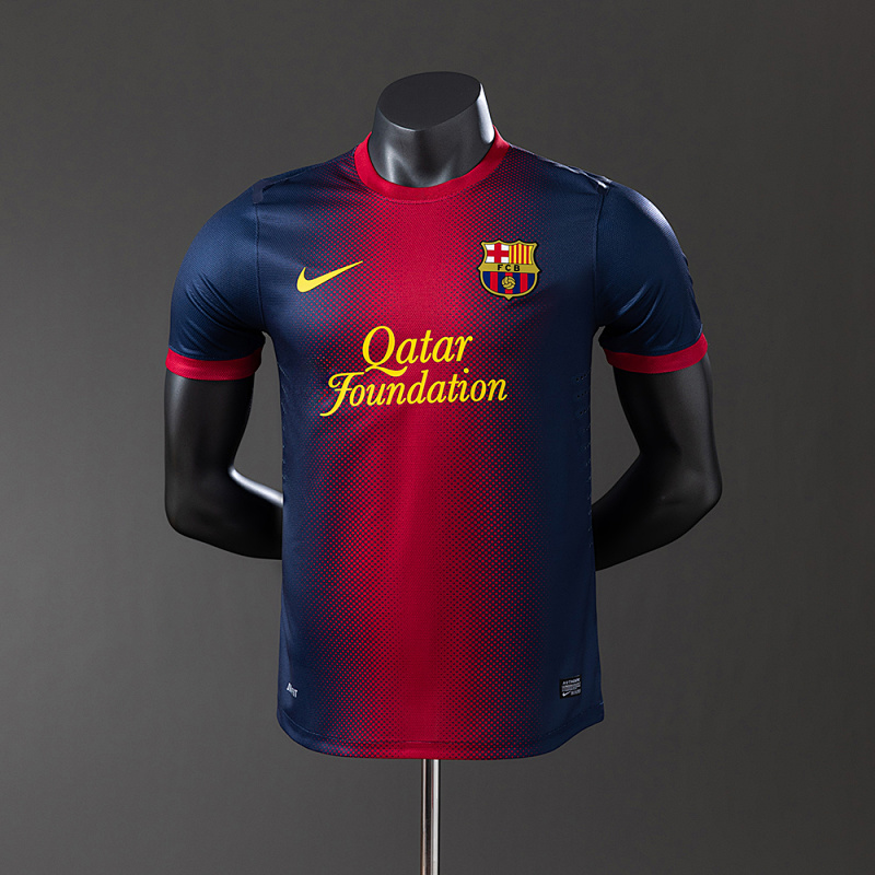 Barcelona 12/13 Home Player Version Retro Jersey S-3XL