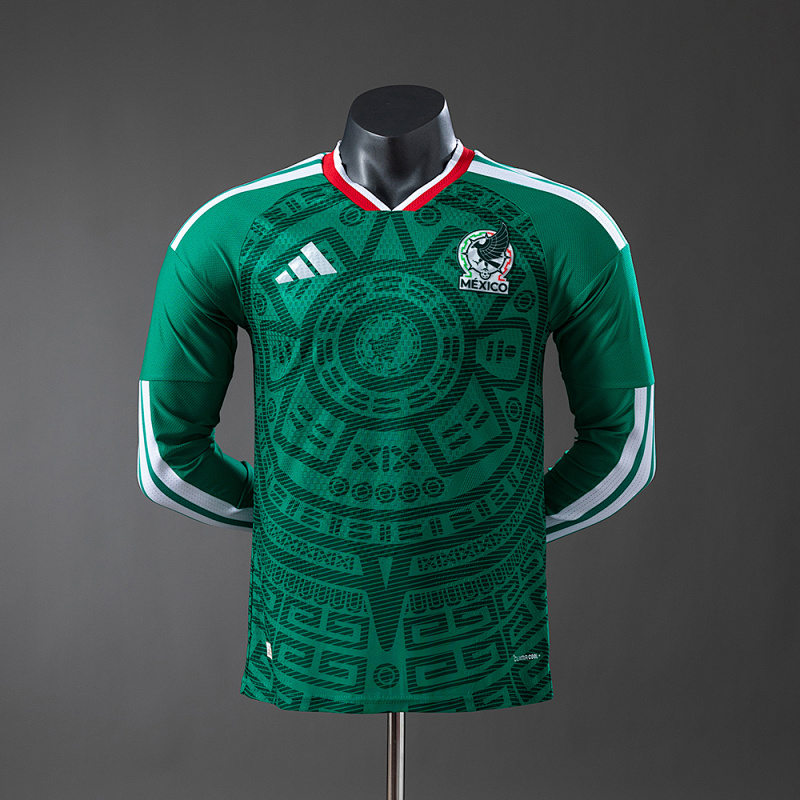 Mexico 2026 Home Long-Sleeve Player Version Jerseys S-4XL