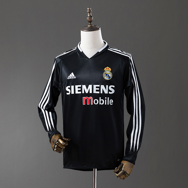 Real Madrid 04/05 third Away Long Sleeve Retro Jersey S-XXL