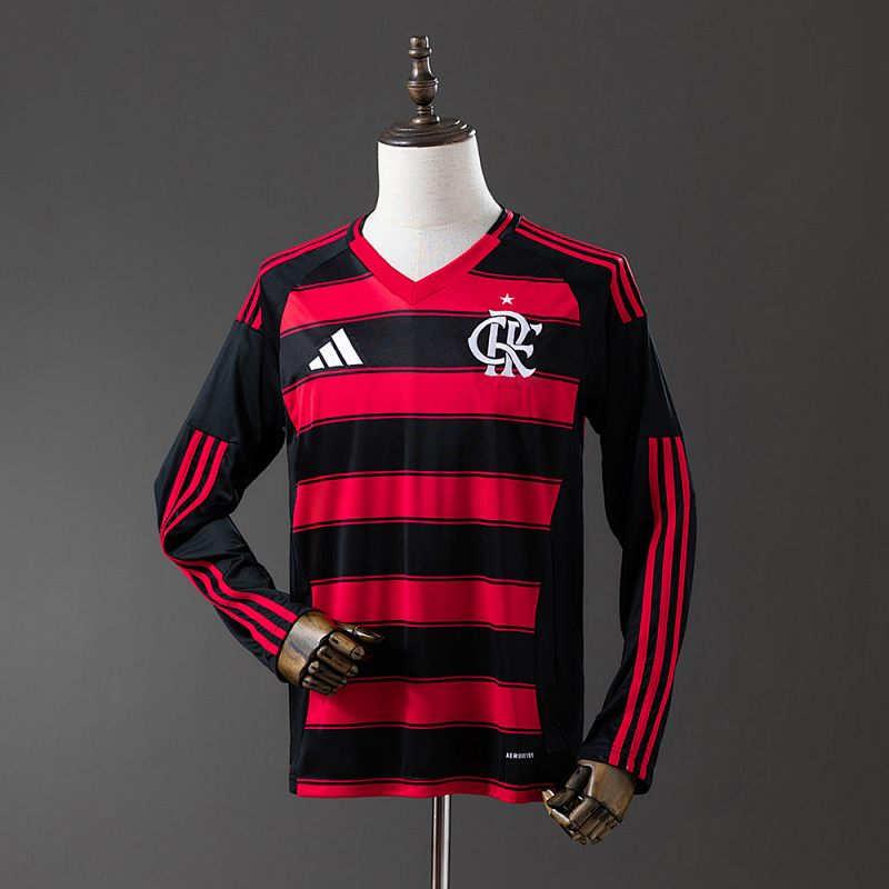 25/26 Long sleeve Flamengo Home S-4XL