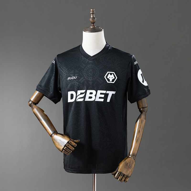 Wolves 25/26 Goalkeeper Jersey Black S-4XL