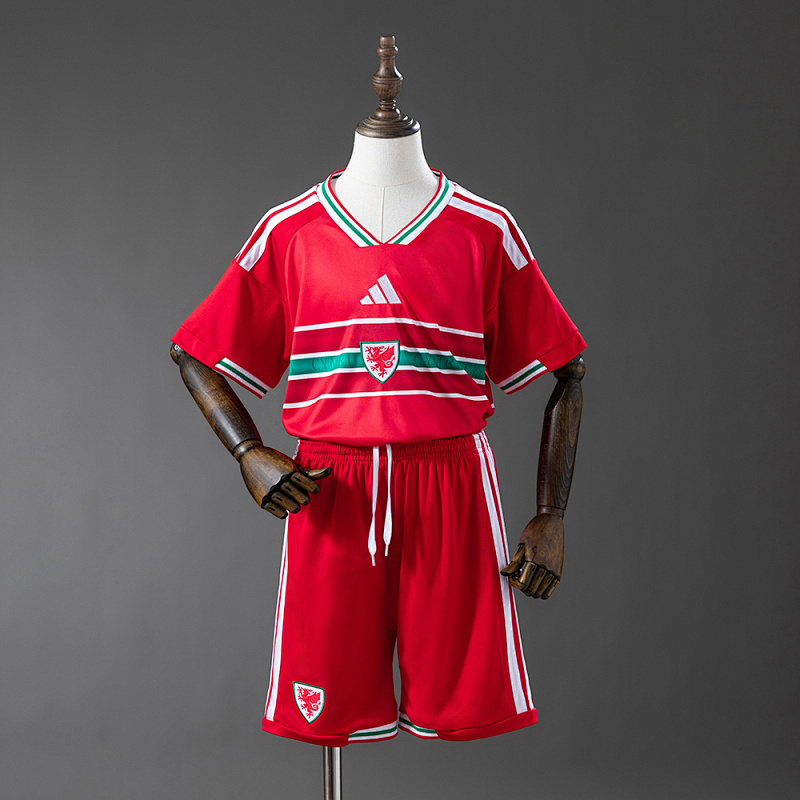 Wales 2026 Home Kids Kit Jersey Size 16-28