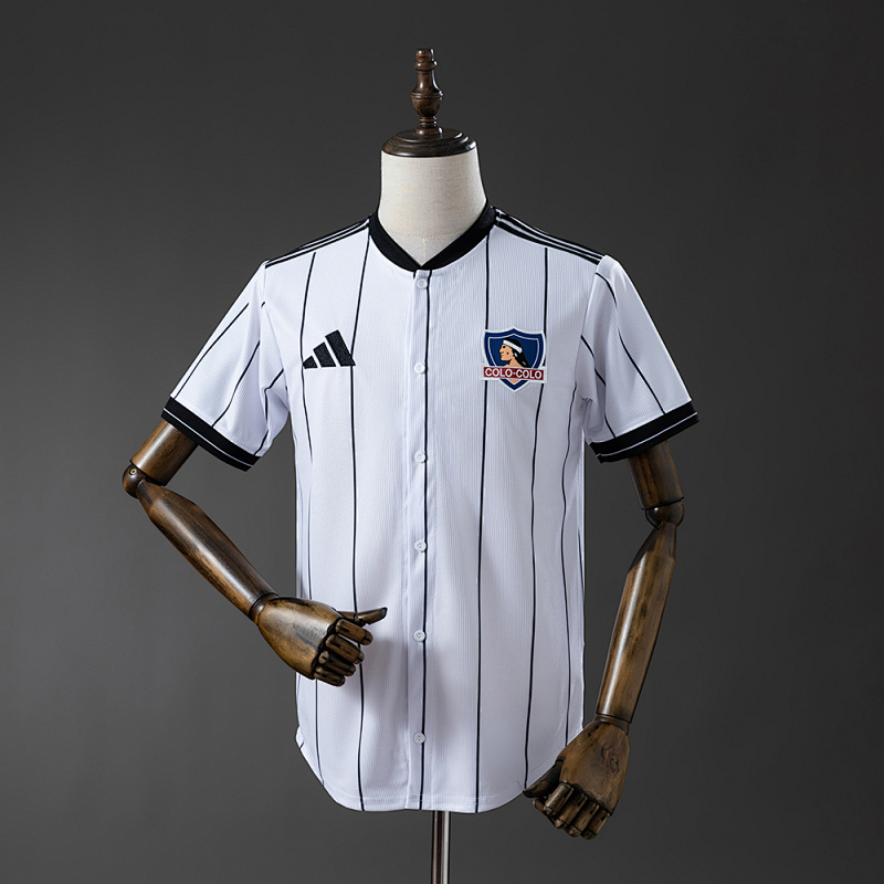 Colo Colo 25/26 US Pack Full-Button Baseball Jersey White S-4XL