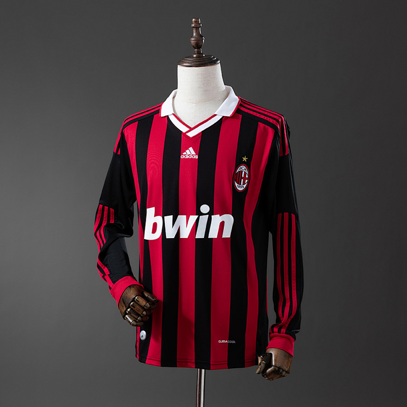 Retro long sleeve AC Milan 09/10 Home S-XXL