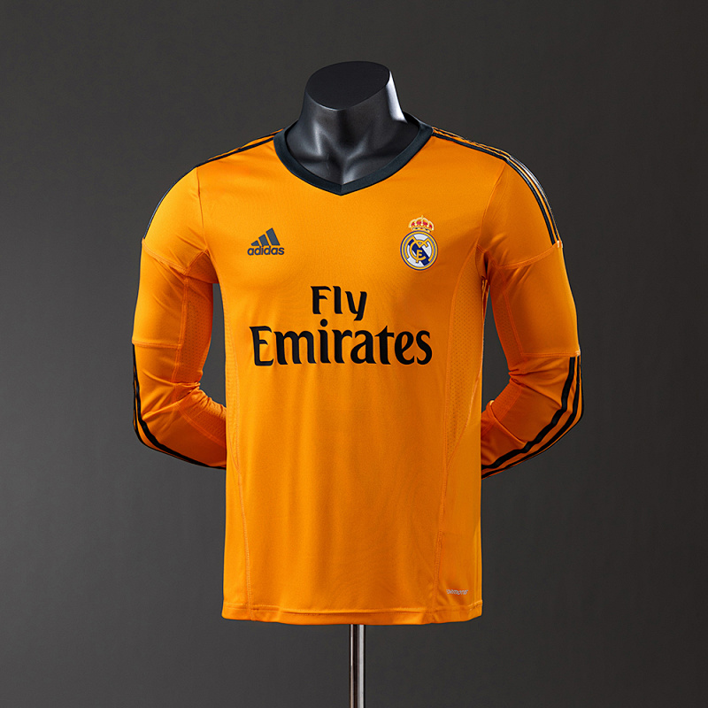 Real Madrid 13/14 Third Away Long Sleeve Player Version Retro Jersey S-3XL