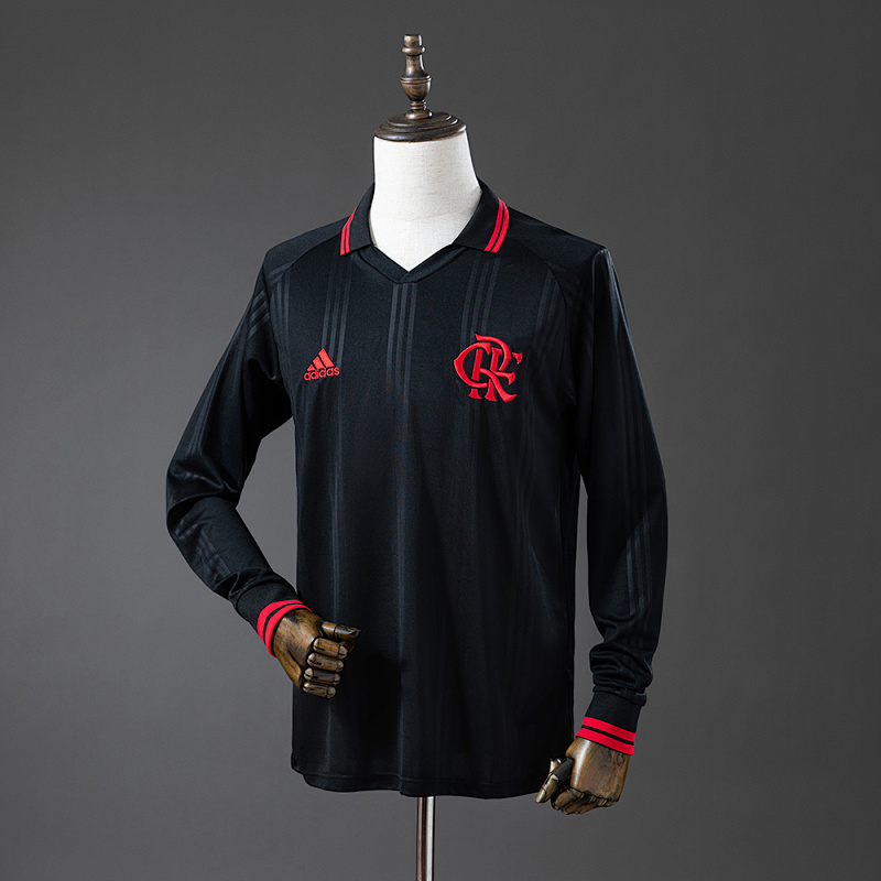Flamengo 2019/20 Black Classic Edition Long Sleeve Retro Jersey S-XXL