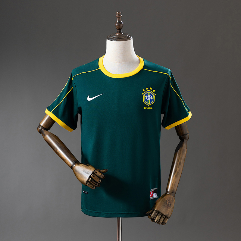 Retro Goalkeeper Brazil 1998 Dark Green S-XXL
