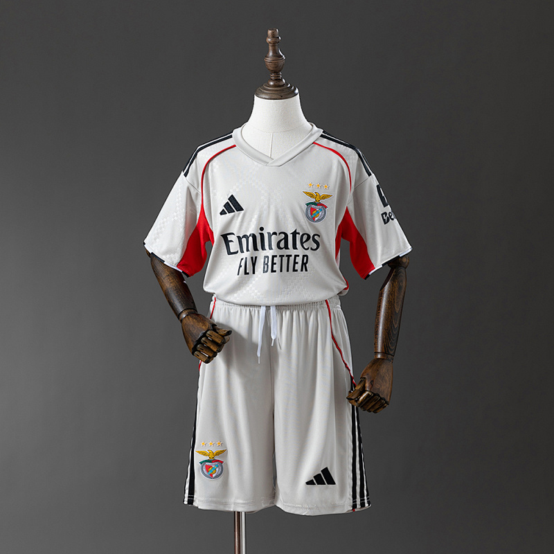 Benfica 25/26 Kids Kit Away Jersey Size：16-28
