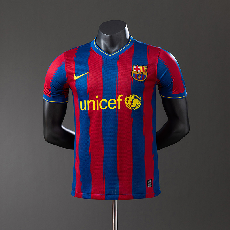 Barcelona 09/10 Home Player Version Retro Jersey S-3XL