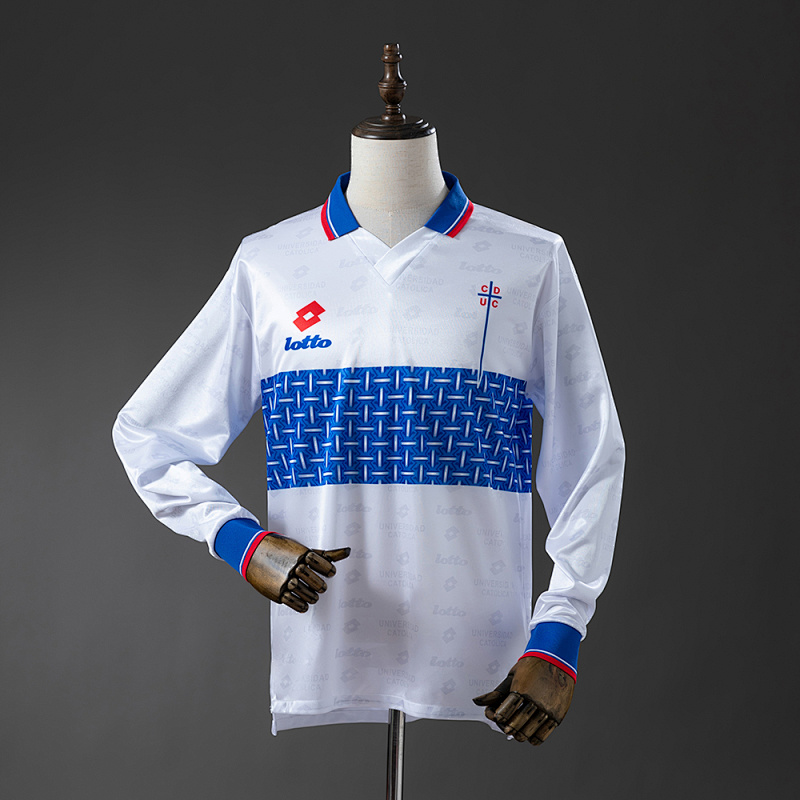 Universidad Catolica 1996 Home Retro Jersey Long Sleeve S-XXL