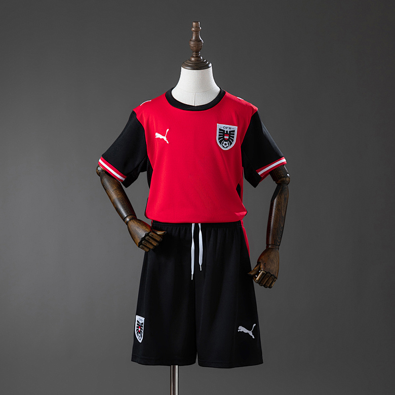 Austria 2026 Home Kids Kit Jersey SIZE 16-28