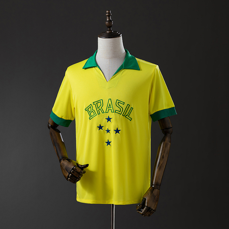 Brazil 1958 Home Retro Jersey S-XXL