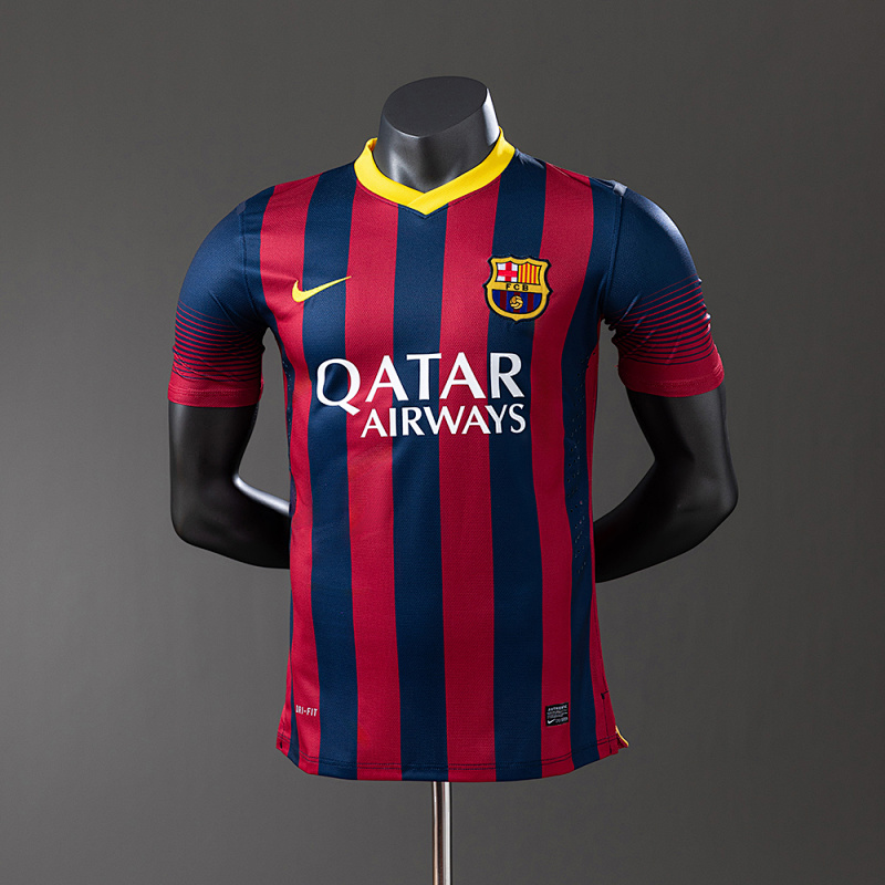 Barcelona 13/14 Home Player Version Retro Jersey S-3XL
