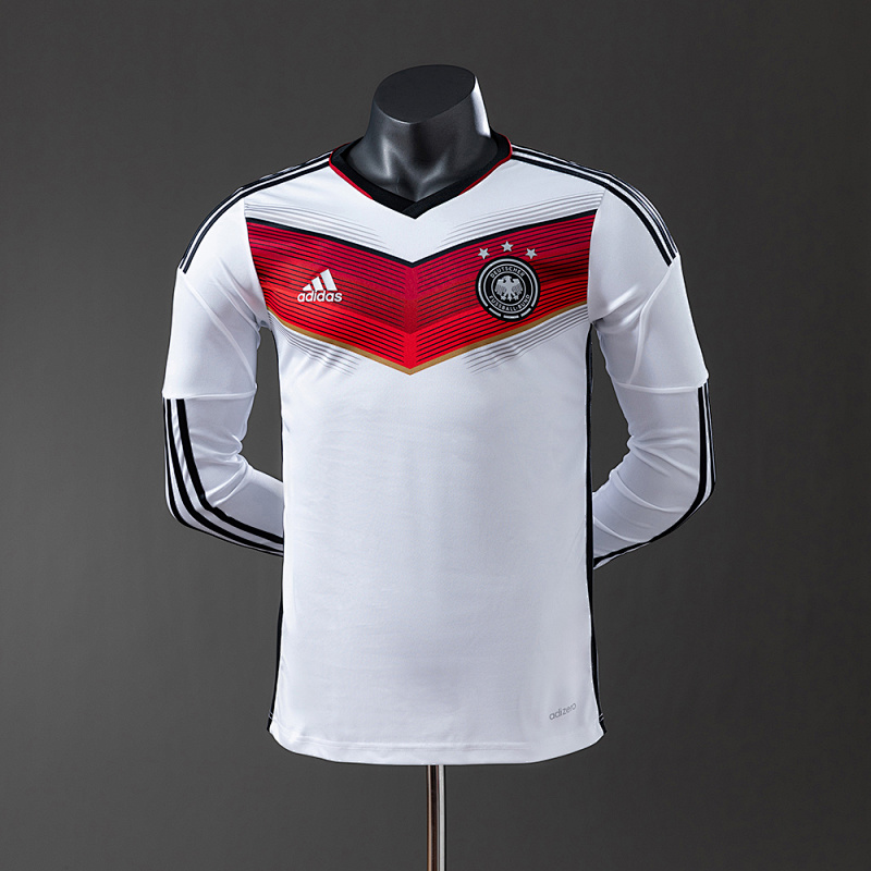 Germany 2014 Home Long Sleeve Player Version Retro Jersey S-3XL