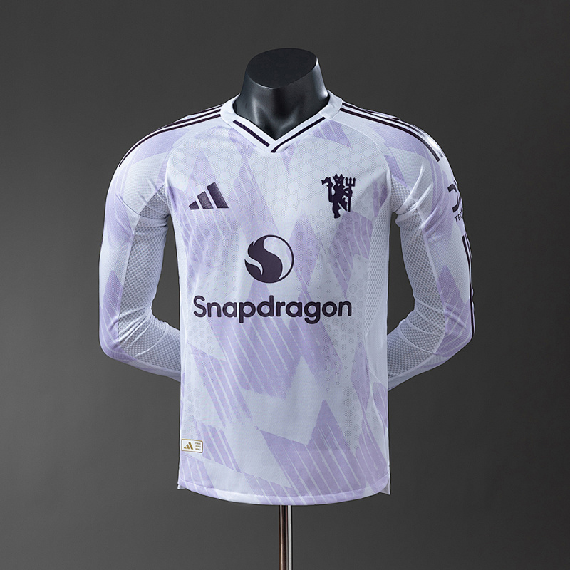 M-U 25/26 Player Version Away Long Sleeve Jersey S-3XL