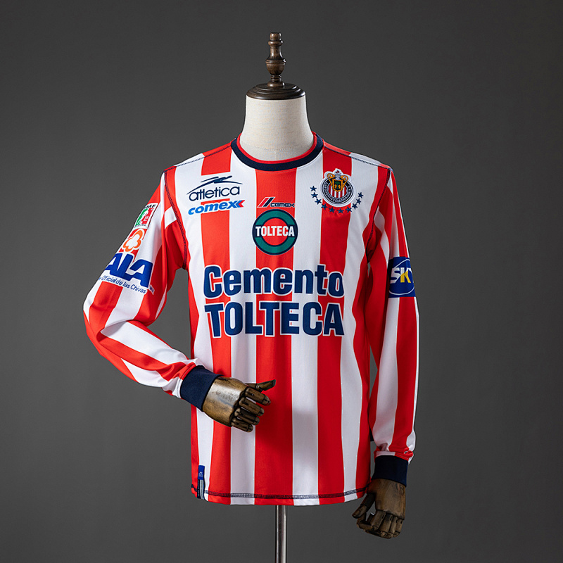 Chivas de Guadalajara 02/03 Home Long-sleeved Retro Jersey S-XXL
