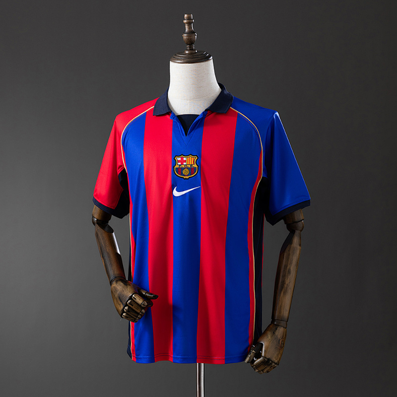 Retro Barcelona 01/02 home S-XXL