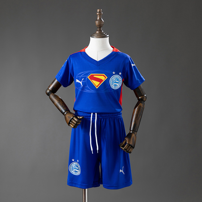 Bahia 25/26 Kids kit Superman Edition - Blue & Red Jersey SIZE：16-28