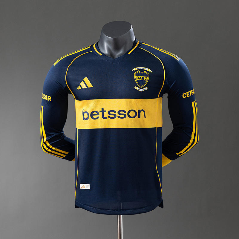 Boca Juniors 25/26 Player Version Home Long Sleeve Jersey S-4XL