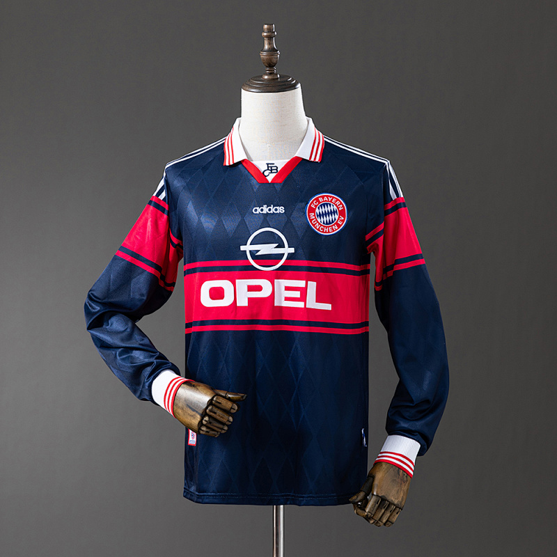 Bayern Munich 97/98 Away Long Sleeve Retro Jersey S-XXL