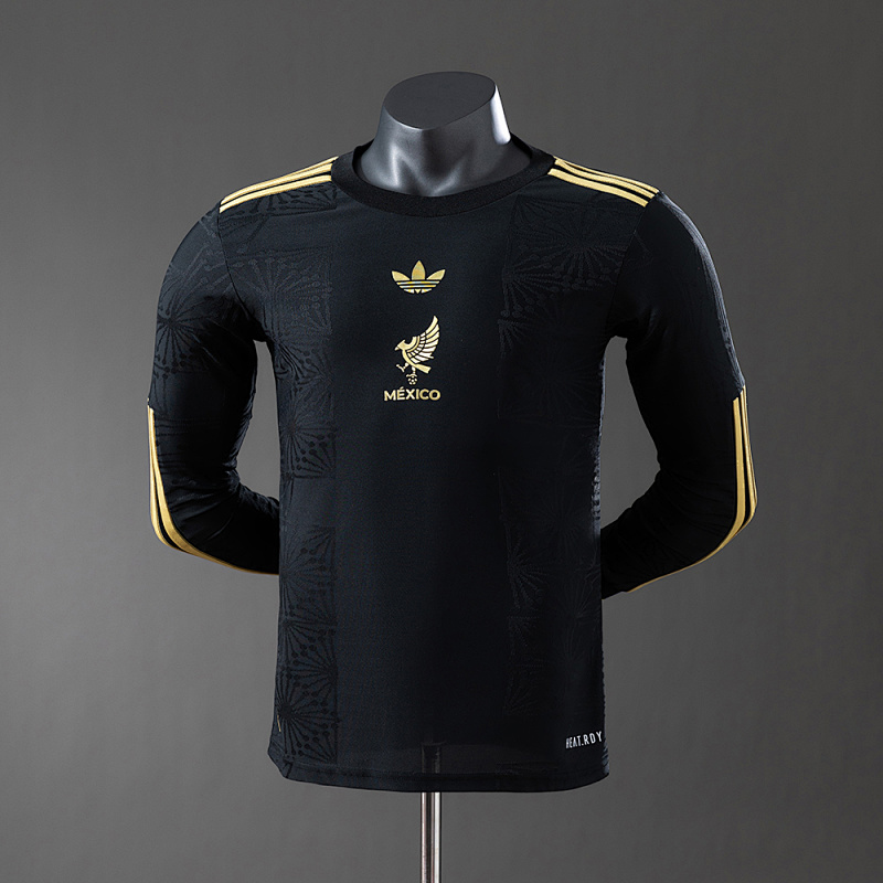 Mexico 25/26 Special Edition Black Long Sleeve Player Version Jersey S-4XL