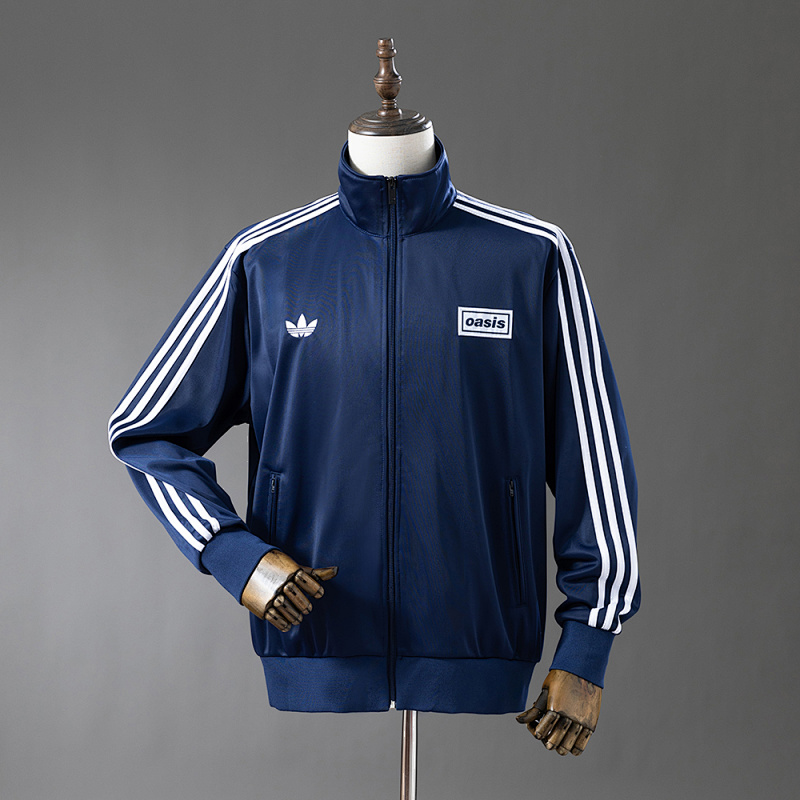 Oasis Flamingo Track Jacket - Navy Blue S-XXL